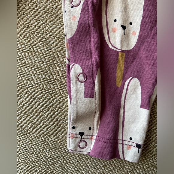 Baby Girls Tea Brand Long Sleeve One Piece with Snap Leg Closure. Sz. 3-6 Months - Picture 4 of 6